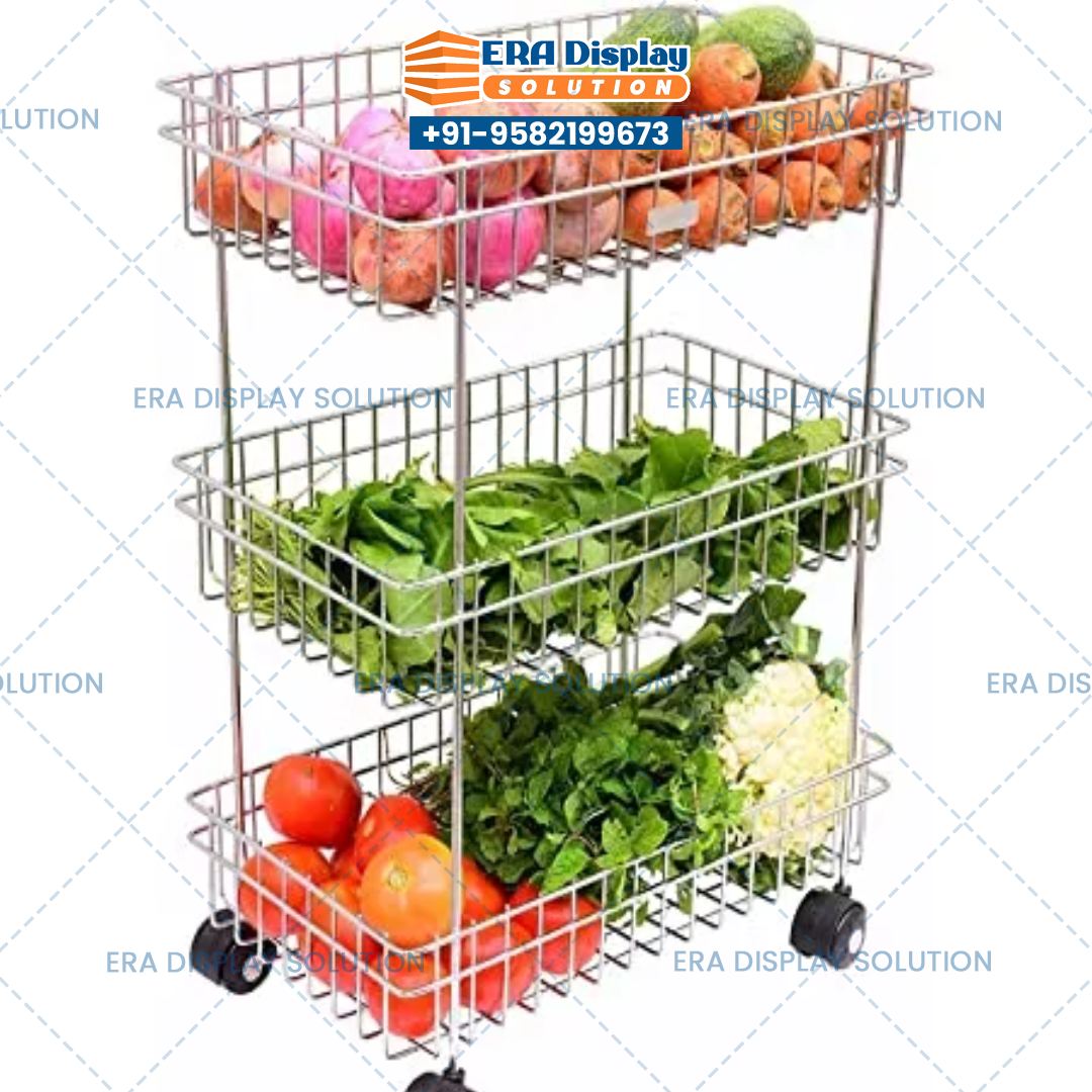 Stainless Steel Fruit Vegetable Rack In Bhubaneswar